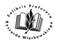 Exlibris Prof. Więckowskiego